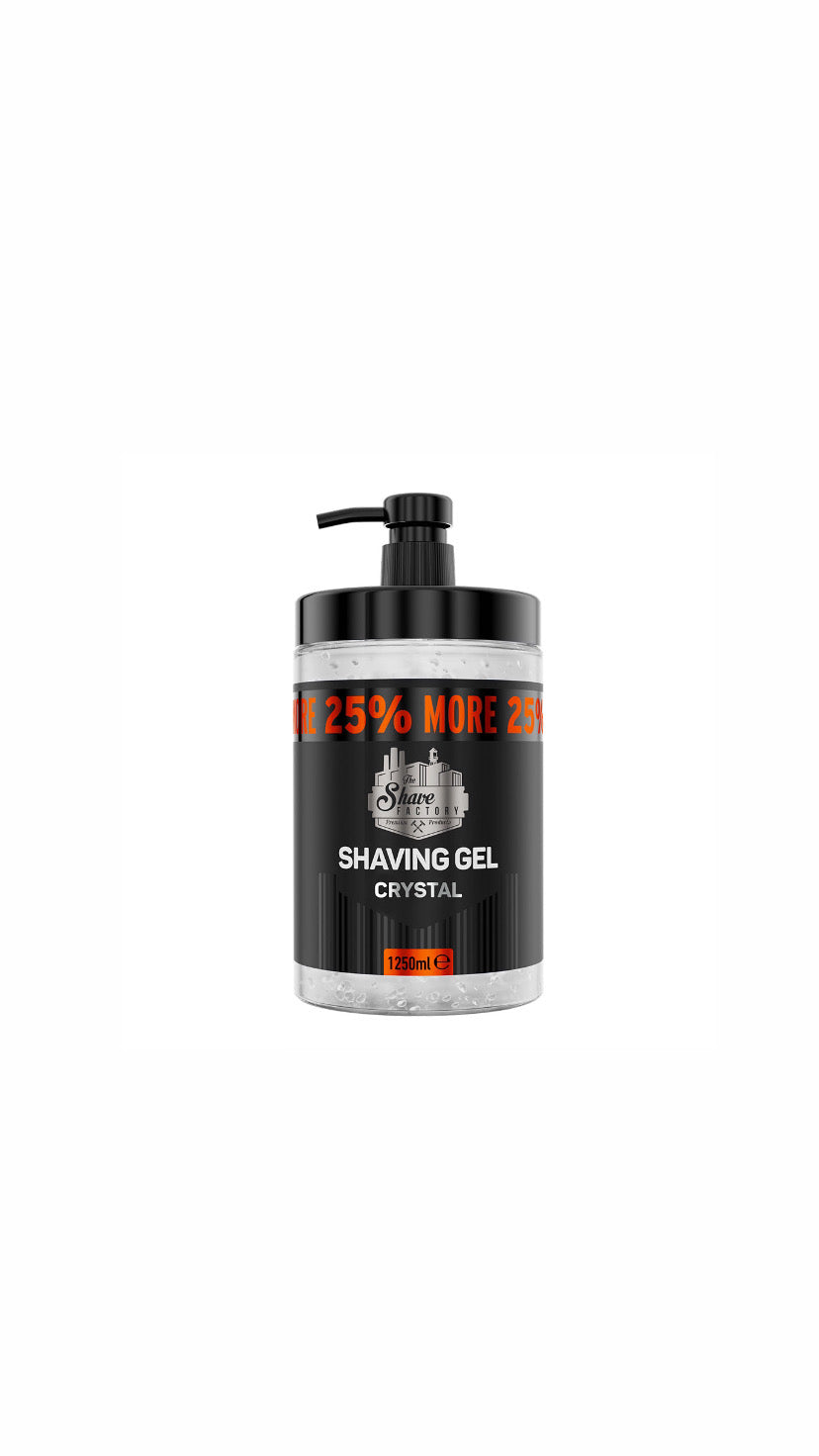 The Shave Factory Shaving Gel, Crystal - 1250 ml